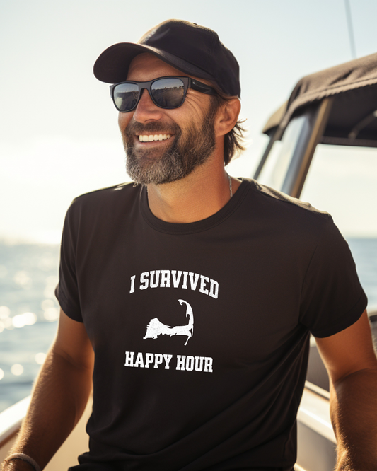 I Survived Cape Cod Happy Hour T Shirt