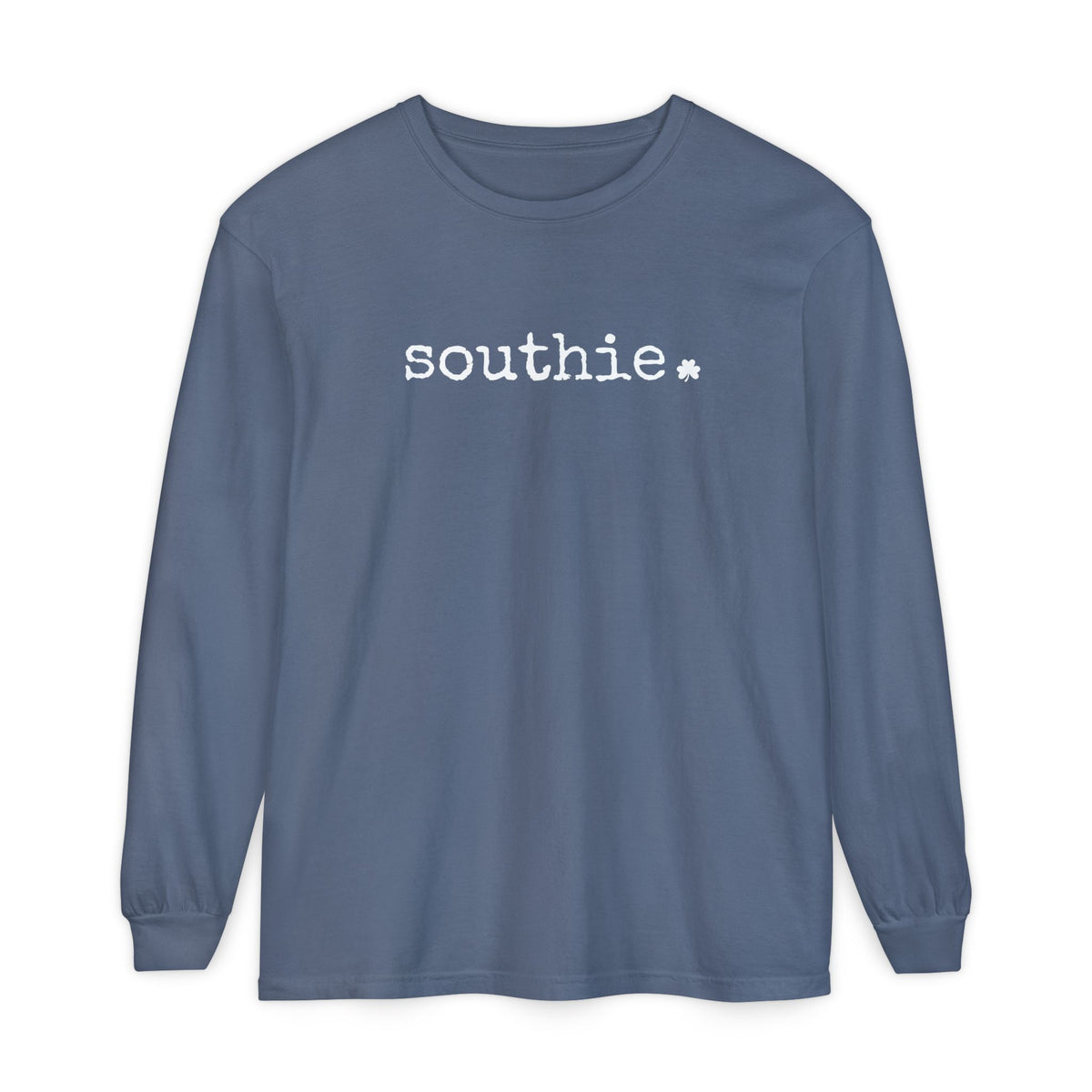 Southie Shamrock Comfort Colors Long Sleeve T-Shirt