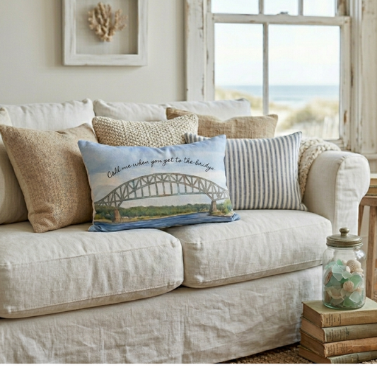 Call Me When You Get to the Bridge Lumbar Pillow