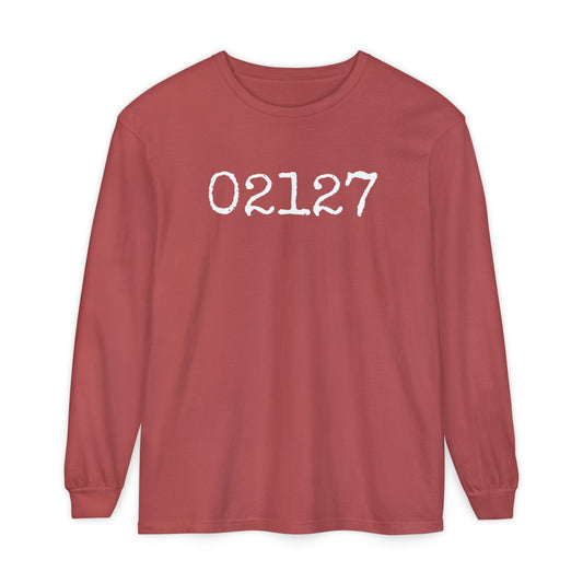 South Boston Zip Code Comfort Colors Long Sleeve T-Shirt