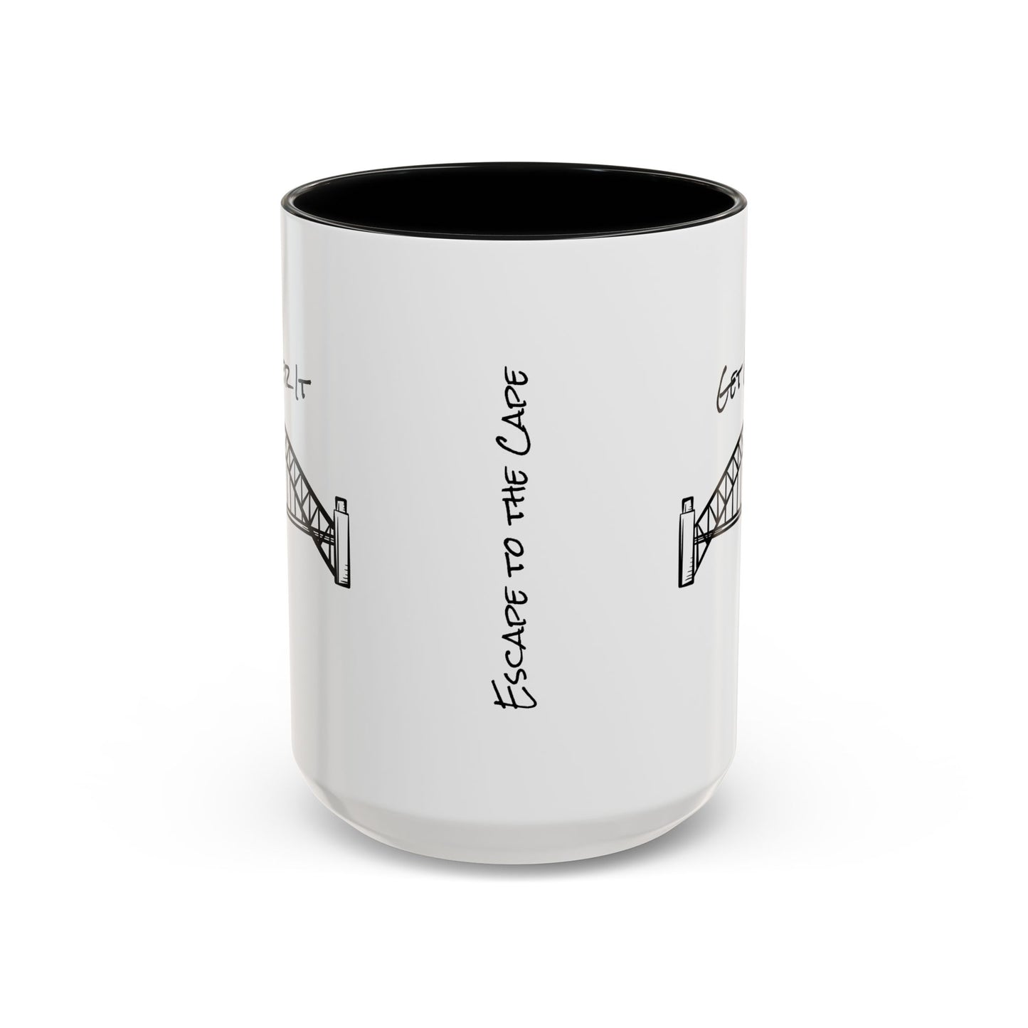 Cape Cod Bridge Mug - Black