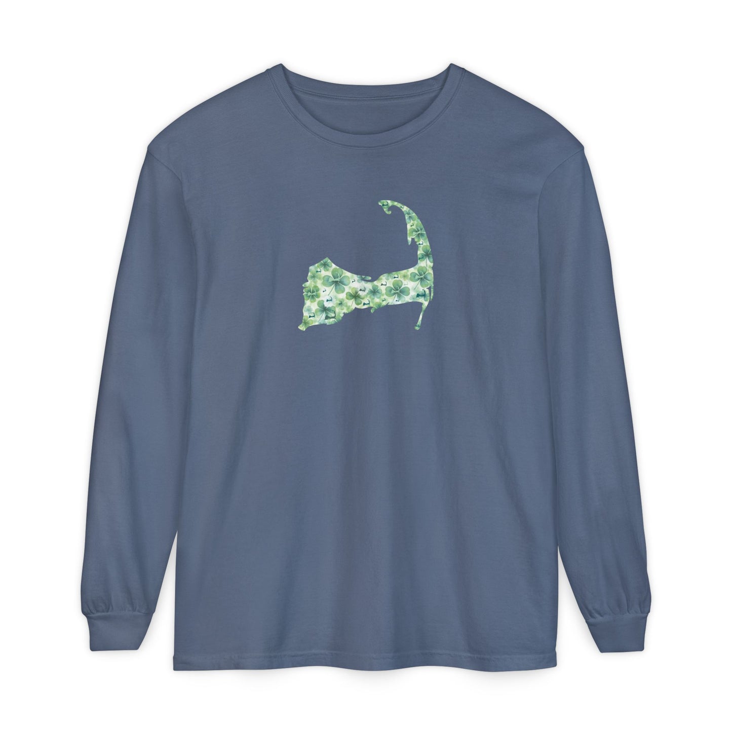 Cape Cod Shamrock Comfort Colors Long Sleeve T-Shirt