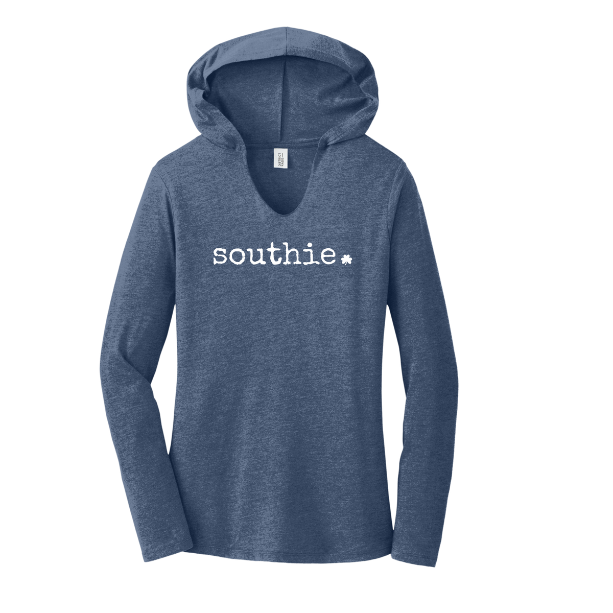 Southie Shamrock Women's Long Sleeve Hooded Tee