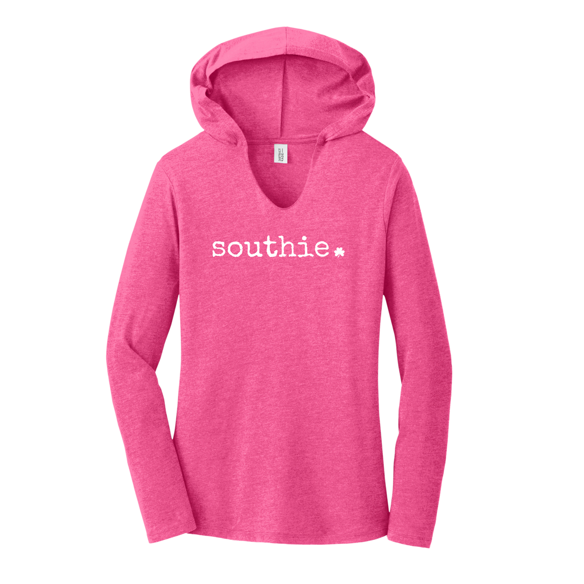 Southie Shamrock Women's Long Sleeve Hooded Tee