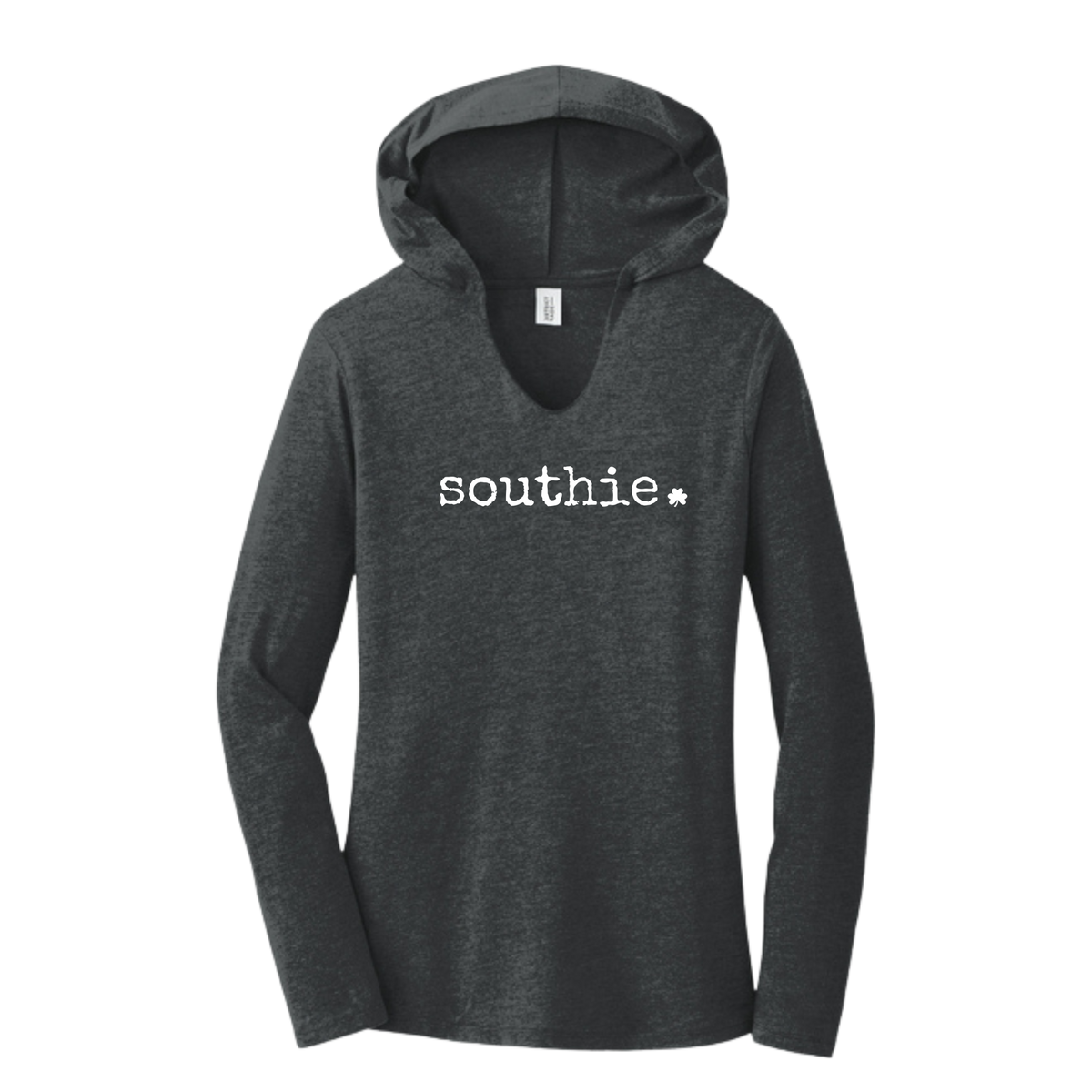 Southie Shamrock Women's Long Sleeve Hooded Tee