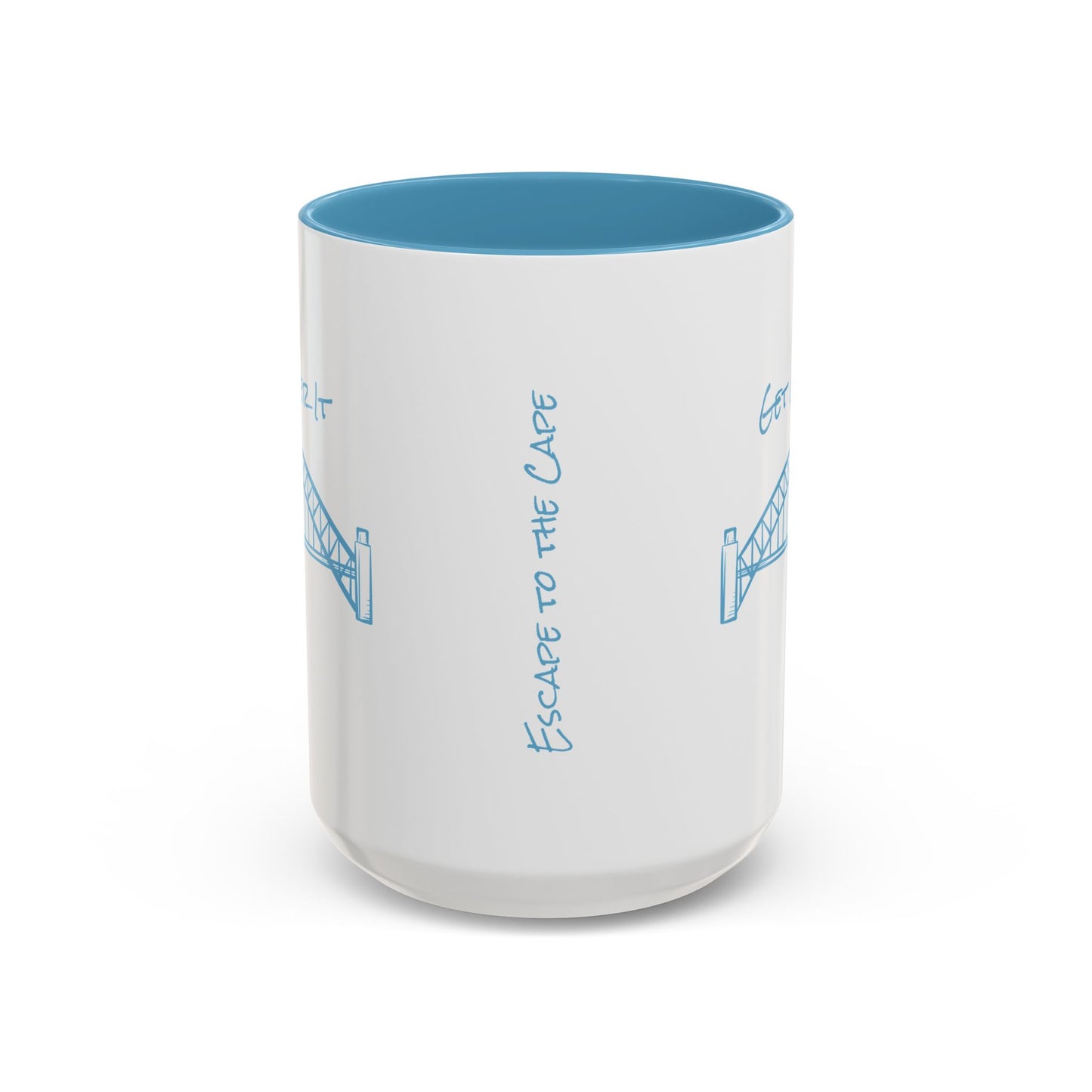 Cape Cod Bridge Mug - Light Blue