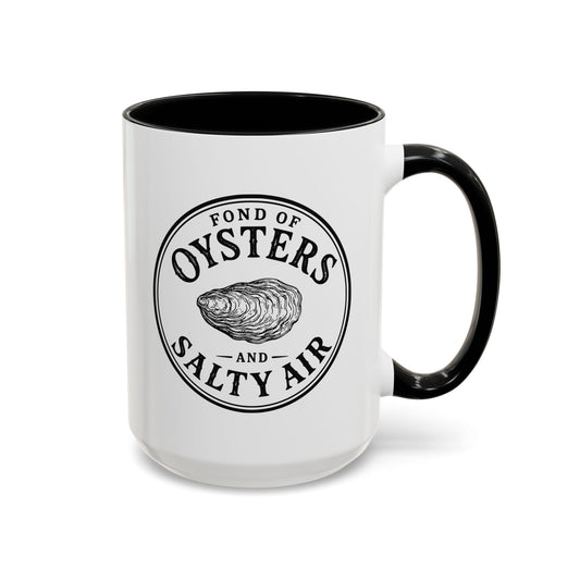 Cape Cod Oysters 15 oz Mug - Black