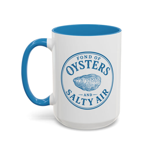 Cape Cod Oysters 15 oz Mug - Blue