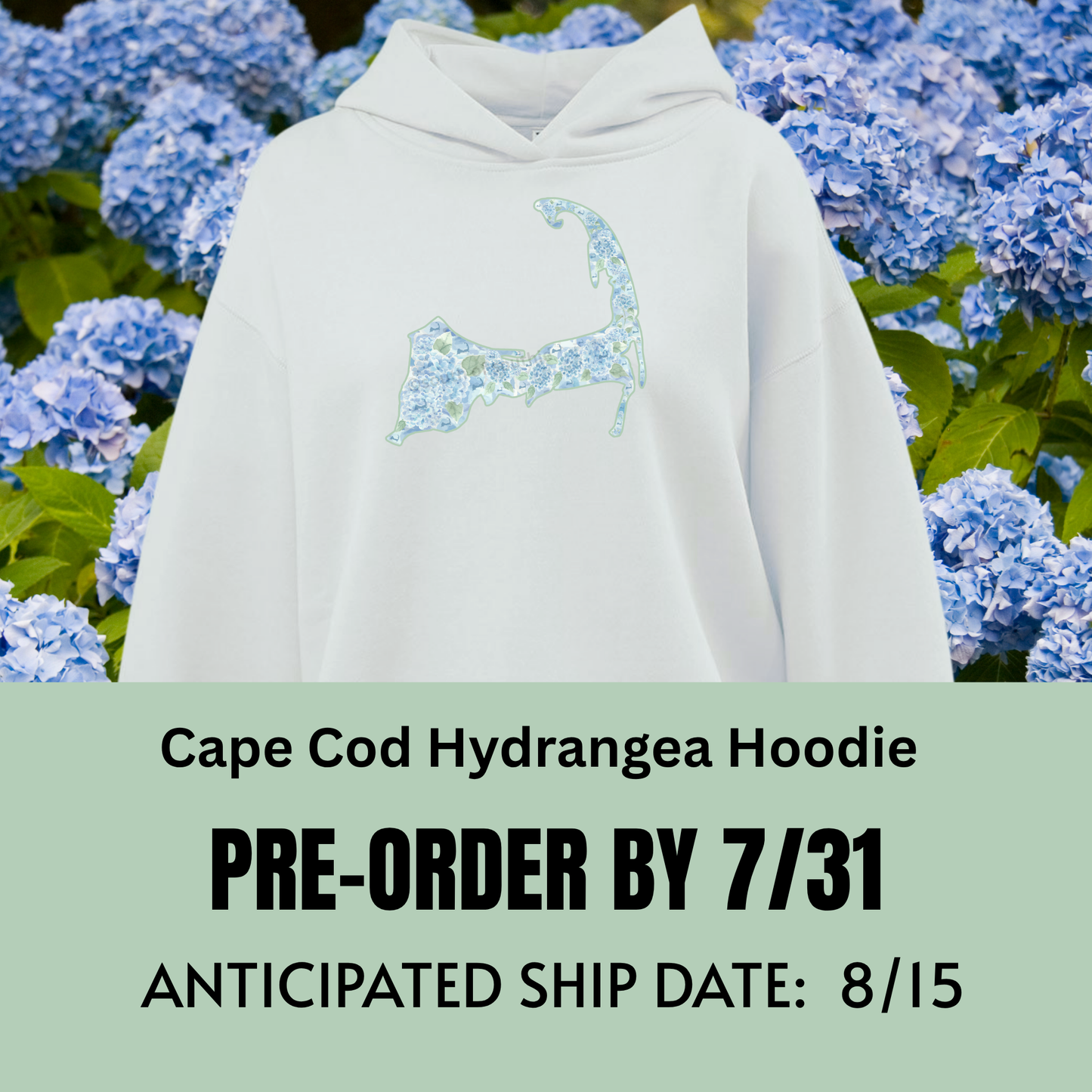 Cape Cod Hydrangea Sweatshirt PRE-ORDER