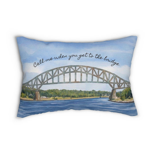 Call Me When You Get to the Bridge Lumbar Pillow