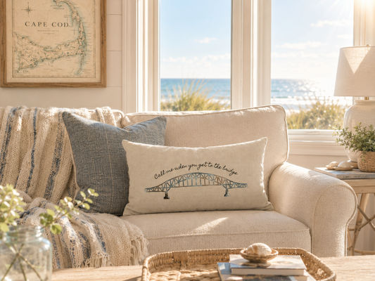 Cape Cod Bridge Lumbar Pillow