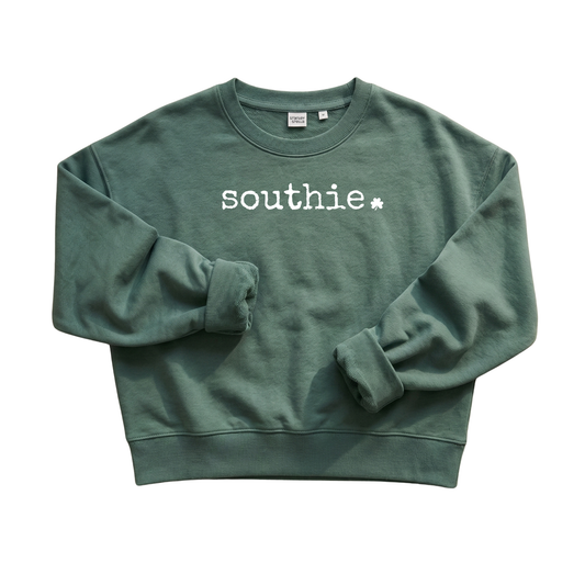 Southie Shamrock Women's Organic Crewneck Sweatshirt