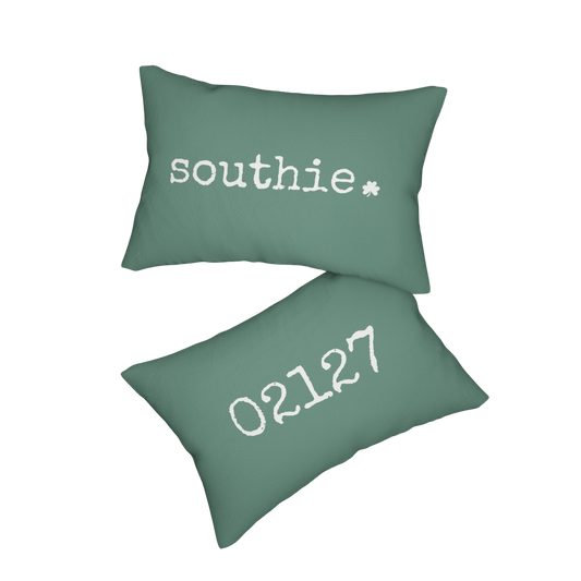 Southie 02127 2-Sided Lumbar Pillow